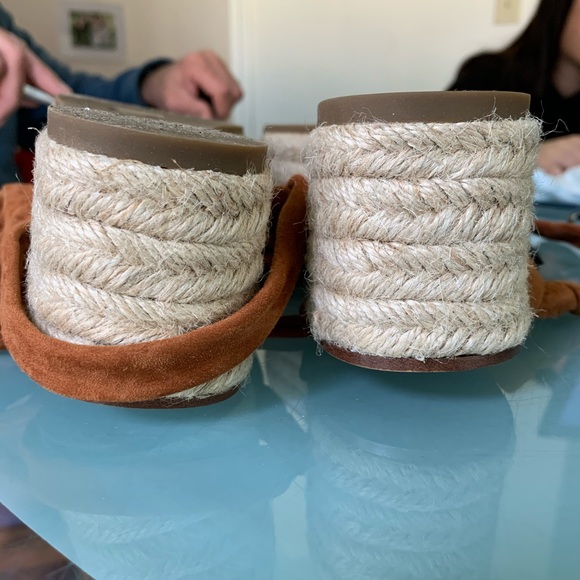 NEW Sigerson Morrison espadrille suede sandals🤎 - Picture 9 of 10